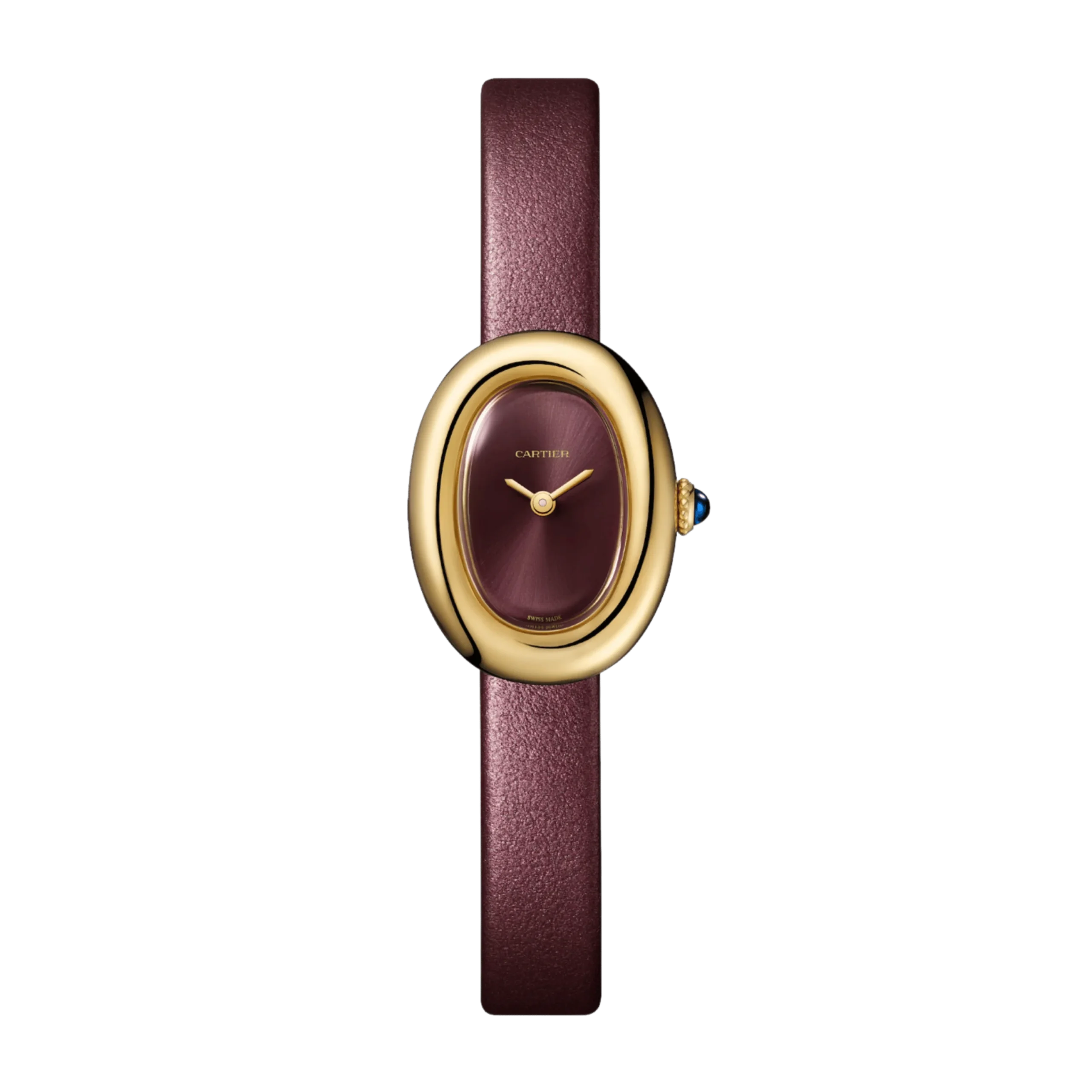 Cartier Baignoire Mini Quartz 23 mm Purple Dial