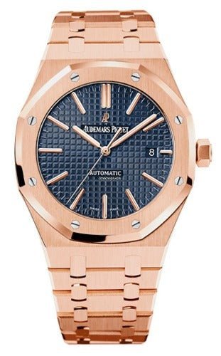 Audemars Piguet Royal Oak Rose Gold Blue Dial