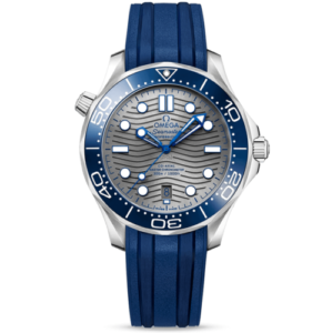 Omega Seamaster Diver 300m 42mm Grey Dial & Rubber Strap Men's Watch