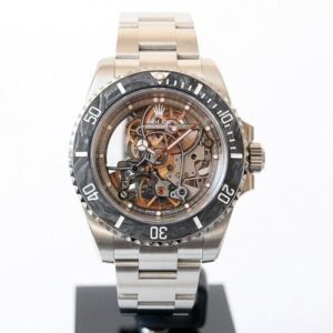 Rolex Submariner "Skeleton Artisans de Geneve Andrea Pirlo Project" black dial Oyster band Reference 116610LN