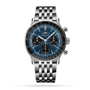 Breitling Navitimer Chronograph 43mm Dark Blue Dial Black Subdial BLS
