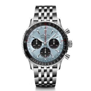 Breitling Navitimer Chronograph 43mm Ice Blue Watch BLS