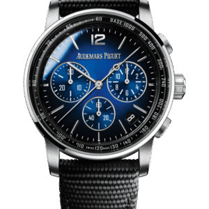 Audemars Piguet Code 11.59 Selfwinding Chronograph White Gold Blue Sunburst Men’s Watch 26393BC.OO.A002KB.01 APSF