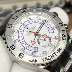 Rolex Yacht-Master 43 Oyster Perpetual Oystersteel and platinum white dial Oyster band Reference M116689-0001 - Image 2