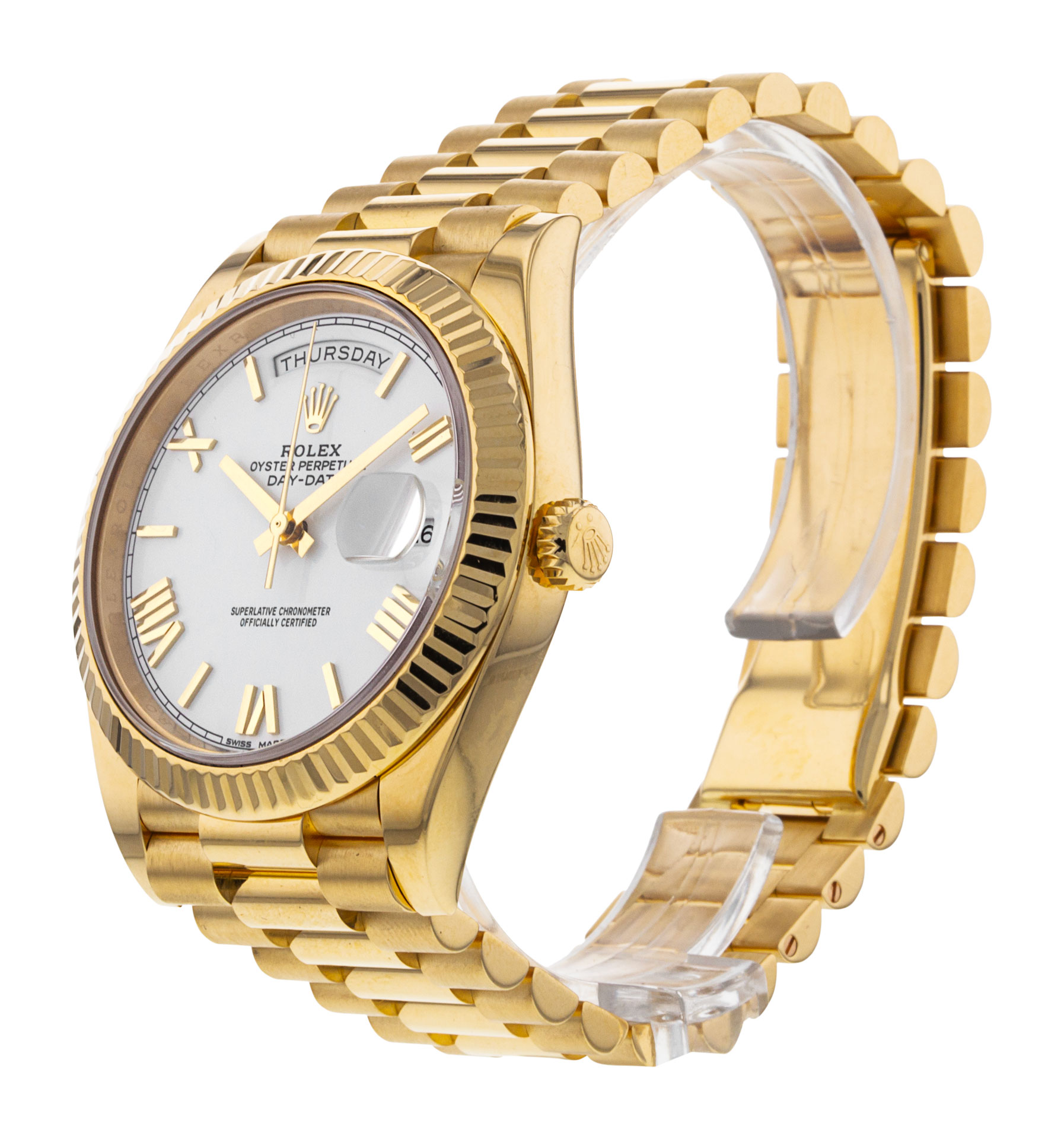 Rolex Day-Date 40 | REF. 228238 | White Dial | Box & Papers | 18k Yellow Gold - Image 2