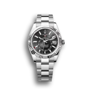 Rolex Sky-Dweller 40 Oyster Perpetual Oystersteel and white gold bright black dial Oyster band Reference 326934BKSO