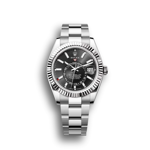 Rolex Sky-Dweller 40 Oyster Perpetual Oystersteel and white gold bright black dial Oyster band Reference 326934BKSO