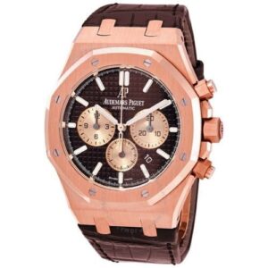 Audemars Piguet Royal Oak Brown Gold Chronograph Leather