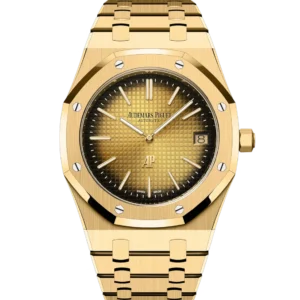 Audemars Piguet Royal Oak "Jumbo" Extra-Thin 18-carat yellow gold and Smoked yellow gold-toned dial 18-carat yellow gold bracelet Ref. 16202BA.OO.1240BA.02