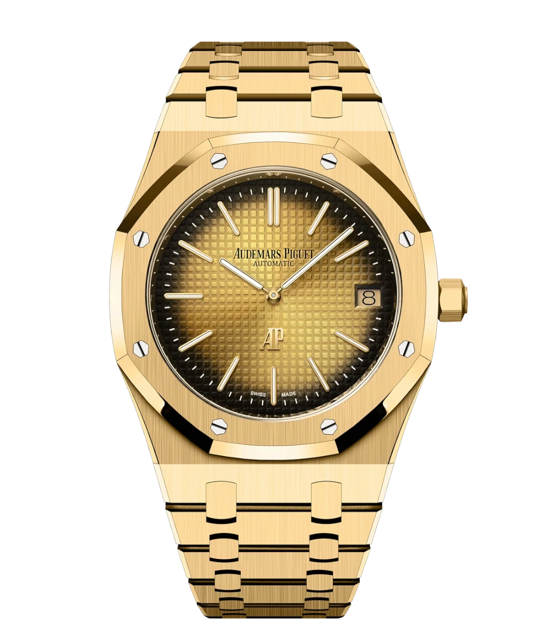 Audemars Piguet Royal Oak "Jumbo" Extra-Thin 18-carat yellow gold and Smoked yellow gold-toned dial 18-carat yellow gold bracelet Ref. 16202BA.OO.1240BA.02