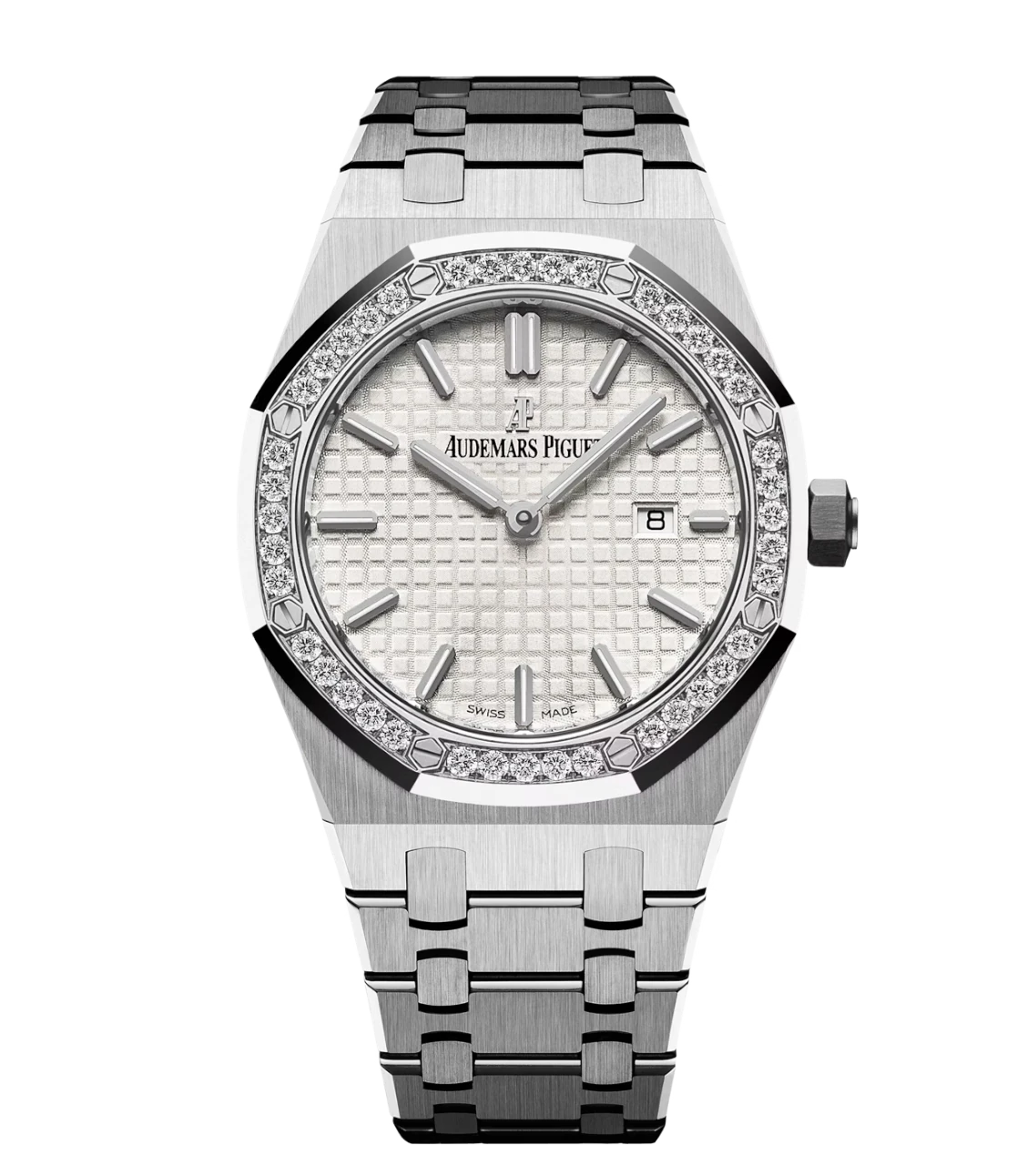 Audemars Piguet Royal Oak Quartz Stainless steel and Silver-toned dial Stainless steel bracelet Ref. 67651ST.ZZ.1261ST.01-A