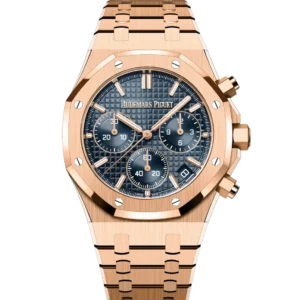 Audemars Piguet Royal Oak Selfwinding Chronograph 18-carat pink gold and “Bleu nuit nuage 50” dial 18-carat pink gold bracelet Ref. 26240OR.OO.1320OR.05