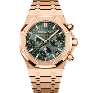 Audemars Piguet Royal Oak Selfwinding Chronograph 18-carat pink gold and Khaki green dial 18-carat pink gold bracelet Ref. 26240OR.OO.1320OR.08