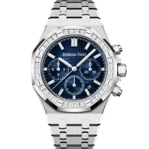 Audemars Piguet Royal Oak Selfwinding Chronograph 18-carat white gold and Smoked blue dial 18-carat white gold bracelet Ref. 26715BC.ZZ.1356BC.01