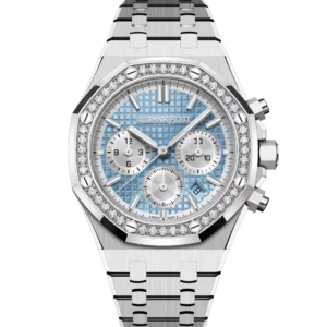 Audemars Piguet Royal Oak Selfwinding Chronograph Stainless steel and Light blue dial Stainless steel bracelet Ref. 26715ST.ZZ.1356ST.01