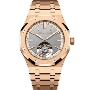 Audemars Piguet Royal Oak Selfwinding Flying Tourbillon 18-carat pink gold and Sandblasted grey dial 18-carat pink gold bracelet Ref. 26730OR.OO.1320OR.05