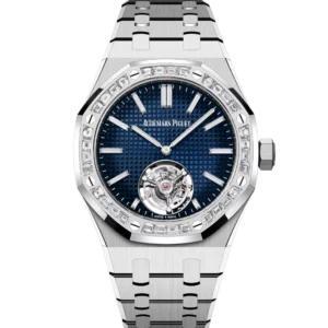 Audemars Piguet Royal Oak Selfwinding Flying Tourbillon Extra-Thin (RD#3) 18-carat white gold and Smoked blue dial 18-carat white gold bracelet Ref. 26660BC.ZZ.1356BC.01