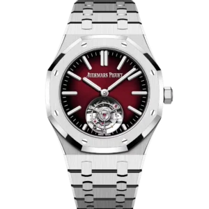Audemars Piguet Royal Oak Selfwinding Flying Tourbillon Stainless steel and Smoked burgundy dial Stainless steel bracelet Ref. 26730ST.OO.1320ST.05