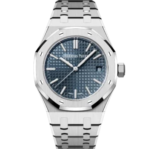 Audemars Piguet Royal Oak Selfwinding Stainless steel and “Bleu nuit nuage 50” dial Stainless steel bracelet Ref. 15550ST.OO.1356ST.06