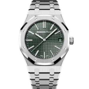 Audemars Piguet Royal Oak Selfwinding Stainless steel and Khaki green dial Stainless steel bracelet Ref. 15510ST.OO.1320ST.09