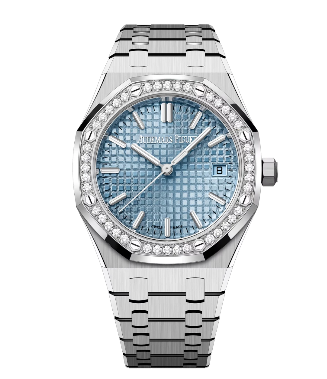 Audemars Piguet Royal Oak Selfwinding Stainless steel and Light blue dial Stainless steel bracelet Ref. 77451ST.ZZ.1361ST.03