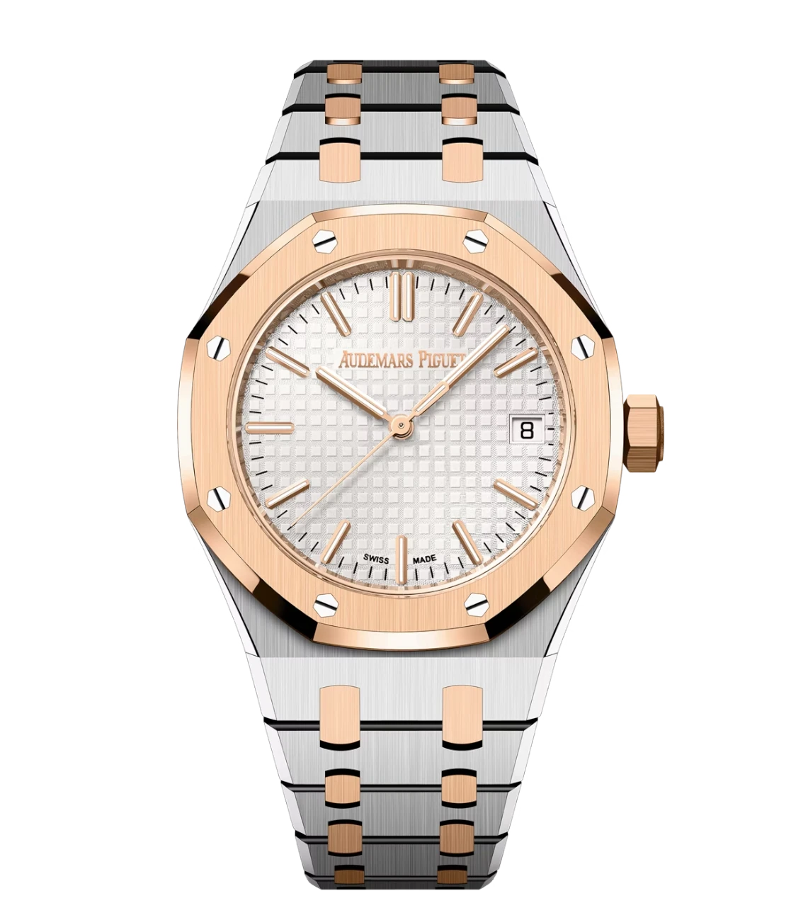 Audemars Piguet Royal Oak Selfwinding Stainless steel and Silver-toned dial Stainless steel bracelet Ref. 15550SR.OO.1356SR.02