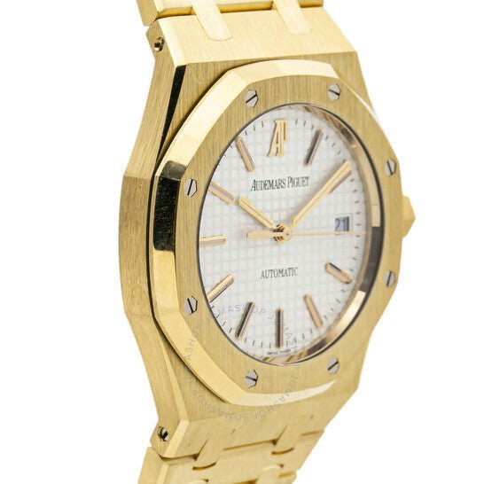 Audemars Piguet Royal Oak Yellow Gold White Dial - Image 3