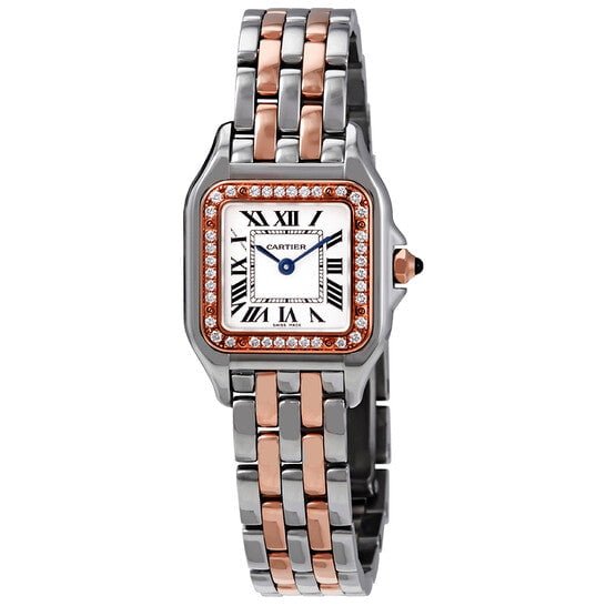 Panthere de Cartier Silver Dial Steel and 18kt Rose Gold Small Ladies - Image 2