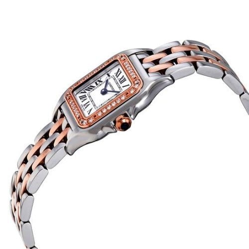 Panthere de Cartier Silver Dial Steel and 18kt Rose Gold Small Ladies - Image 3