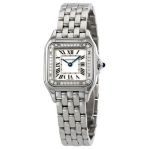 Cartier Panthere Small Diamond Silver Dial Ladies Watch