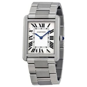CARTIER Tank Solo Silvered Opaline Dial Large Watch
