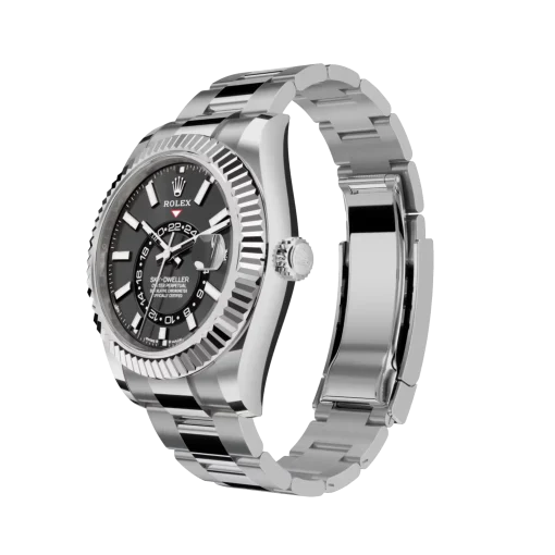 Rolex Sky-Dweller 40 Oyster Perpetual Oystersteel and white gold bright black dial Oyster band Reference 326934BKSO - Image 2