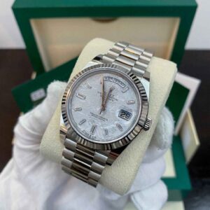 Rolex Day-Date 40 Meteorite Baguette Dial