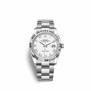 Rolex Datejust 36 Automatic White Dial Ladies Oyster Watch