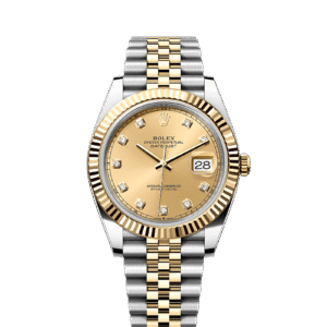 Rolex Datejust 41mm Steel and Yellow Gold 126333 Champagne Diamond Jubilee