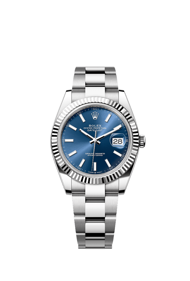 Rolex Datejust 41mm Bright blue Oyster band 126334 Automatic