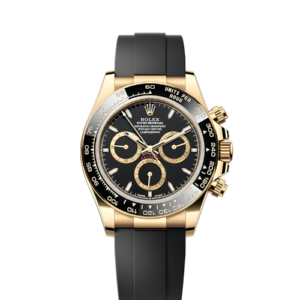 Rolex Cosmograph Daytona 40 Oyster Perpetual 18 ct yellow gold black dial Oysterflex band Reference 116518LN-0043
