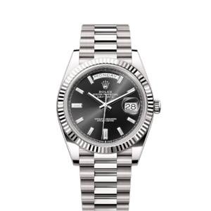 Rolex Day-Date 40 | REF. 228235 | Black Dial | Box & Papers | Silver