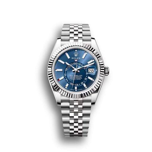 Rolex Sky-Dweller 42 Oyster Perpetual Oystersteel and white gold bright blue dial Jubilee band Reference 326934BLSO - Image 2