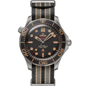 OMEGA Seamaster Diver 300M "007's Edition" Titanium and Brown dial Multicolore NATO strap Ref. 210.92.42.20.01.001