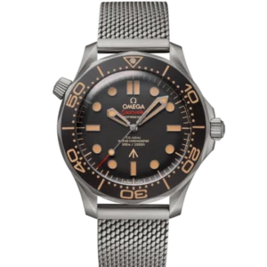 OMEGA Seamaster Diver 300M "007's Edition" Titanium and Brown dial Titanium Foldover clasp bracelete Ref. 210.90.42.20.01.001