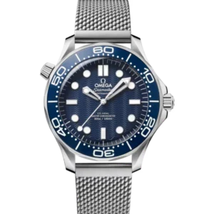 OMEGA Seamaster Diver 300M "James Bond 60th anniversary" Steel and Blue dial Steel Foldover clasp bracelete Ref. 210.30.42.20.03.002