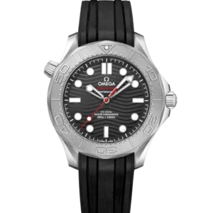 OMEGA Seamaster Diver 300M Steel and Black dial Black Rubber strap Ref. 210.32.42.20.01.002