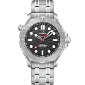 OMEGA Seamaster Diver 300M Steel and Black dial Steel Foldover clasp bracelete Ref. 210.30.42.20.01.002