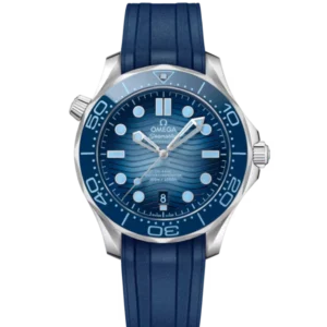 OMEGA Seamaster Diver 300M Steel and Blue dial Blue Rubber strap Ref. 210.32.42.20.03.002
