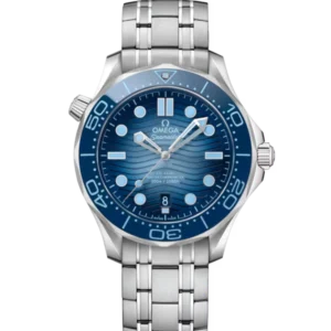 OMEGA Seamaster Diver 300M Steel and Blue dial Steel Foldover clasp bracelete Ref. 210.30.42.20.03.003