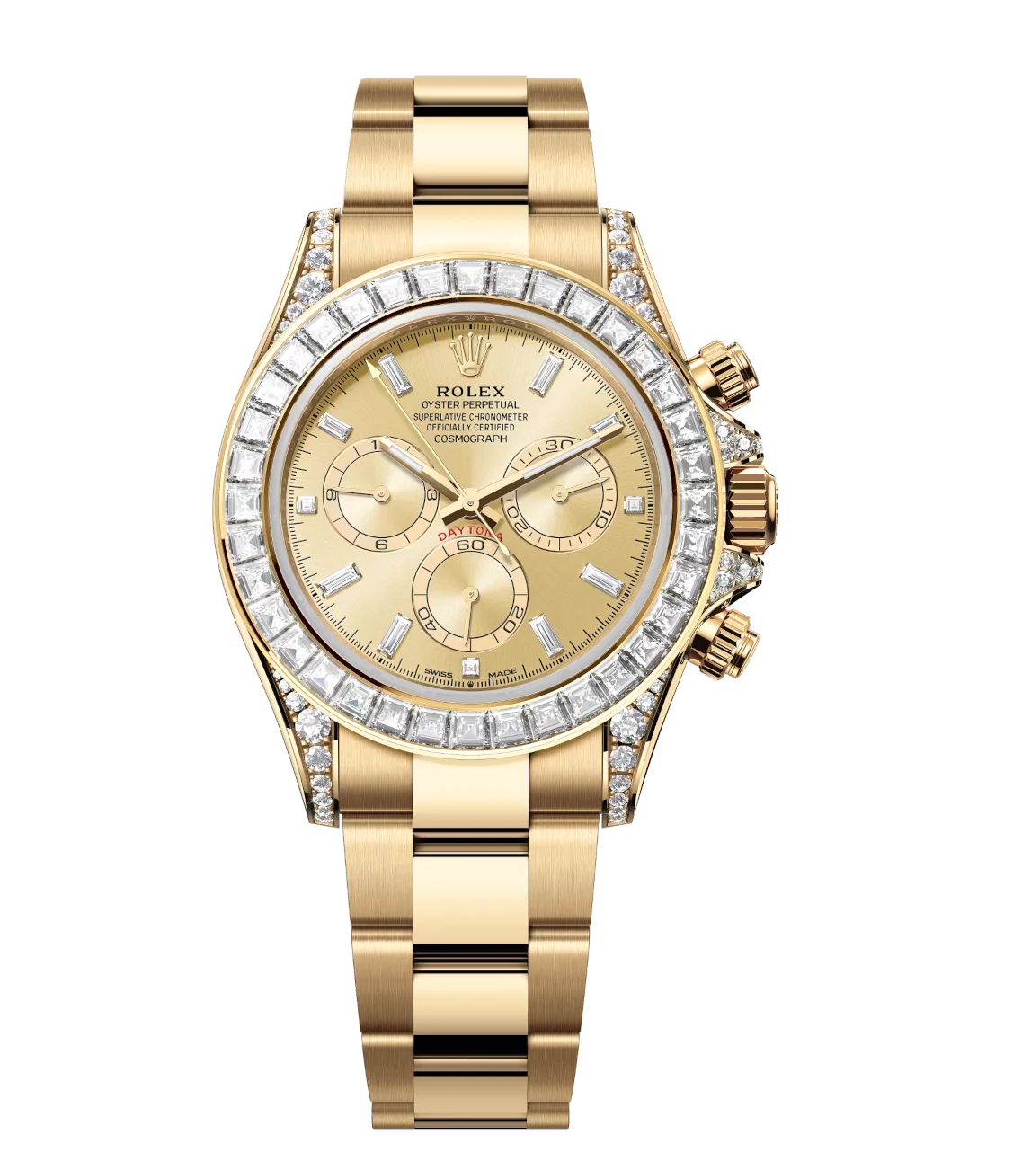 Rolex Cosmograph Daytona 40 Oyster Perpetual 18 ct yellow gold diamond-set dial watch