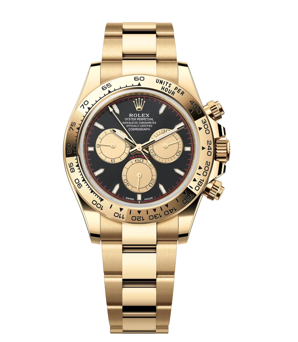 Rolex Cosmograph Daytona 40 Oyster Perpetual 18 ct yellow gold intense black and champagne-colour dial Oyster band Reference 126508