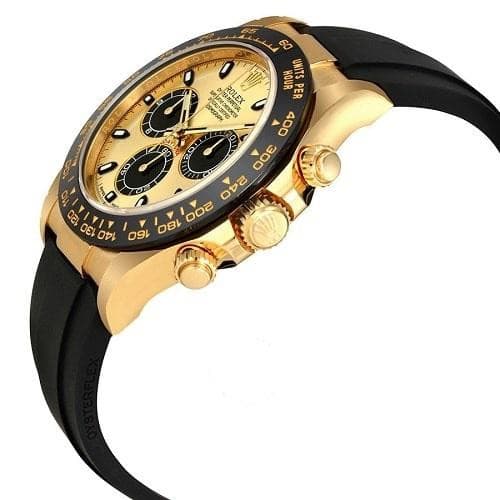 Rolex Cosmograph Daytona 40 Oyster Perpetual 18 ct yellow gold golden and bright black dial Oysterflex band Reference 116518CBKSR - Image 2