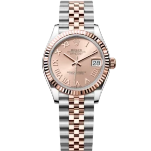 Rolex Datejust 31 Oyster Perpetual Oystersteel and Everose gold rosé-colour dial Jubilee band Reference 278271